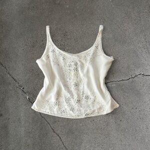 Vintage 90’s Silk Beaded Top